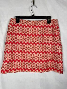 EP Pro Coral and Cream Patterned Skirt w/ Shorts Skort